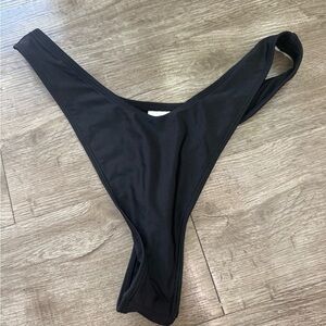 Wild Fable Black Thong Swim Bottom